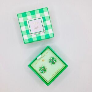 Bella Jack Green Clover Earrings